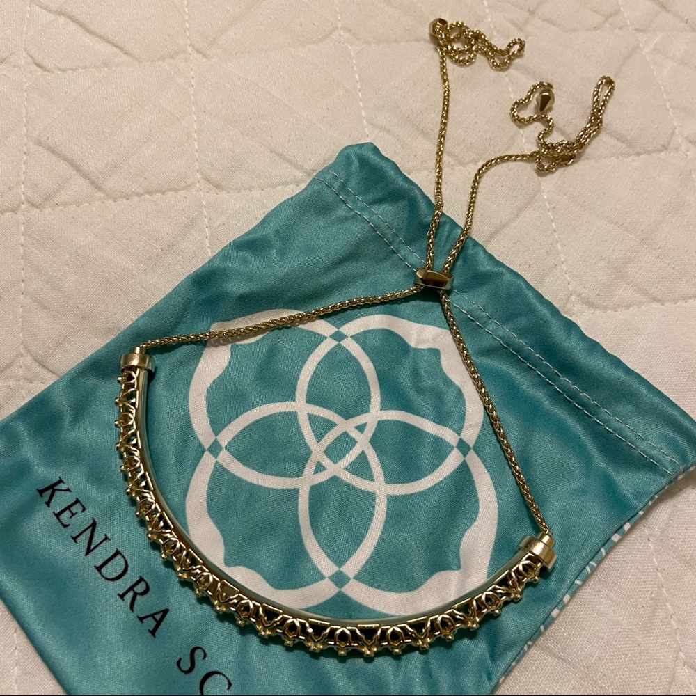 Kendra Scott Adjustable Choker Necklace in Gold